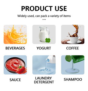 Sacs d'emballage pour boissons froides Feuille de qualité alimentaire Doypack Bec Stand Up <span class=keywords><strong>Sac</strong></span> en plastique avec poignée Paquet de buse pour boissons - Product Image 6
