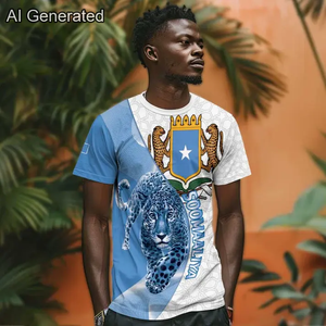Camisetas con Estampado Gráfico de la Bandera de Somalia para Hombre, Camisetas con Estampado 3D de África, Precio Bajo - Product Image 5