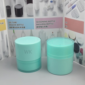 Nouvel arrivage : Pots cosmétiques vides personnalisables en plastique PP violet 50g, rotatifs, de luxe, pour crème démaquillante, avec couvercles - Product Image 6