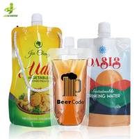 Poches Souples Doypack Réutilisables de Qualité Alimentaire Transparente avec Bec Verseur pour Boissons et Jus – Diverses Capacités (50ml, 100ml, 150ml, 200ml, 250ml, 300ml, 380ml, 500ml)