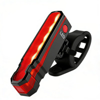 Feu arrière laser pour vélo, lumière d'avertissement LED rechargeable par USB, feu arrière de projection extérieur étanche Spider-Man pour une conduite stylée