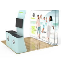 Stand d'exposition commercial modulaire, stand d'exposition mobile pour salons professionnels en intérieur