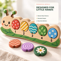 Jeu d'association en bois pour enfants, jeu de comptage et de reconnaissance des motifs avec 8 disques et cartes, jouet éducatif préscolaire