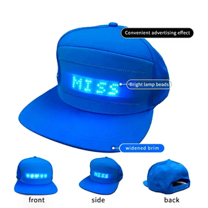 Cappello con Display LED <span class=keywords><strong>Mini</strong></span>, Messaggio Scorrevole Luminoso, Cappello per Feste Natalizie, Schermo LED Flessibile e Intelligente - Product Image 5