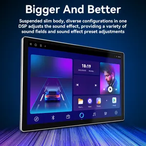 Écran tactile universel 2 Din Android 10.0 autoradio lecteur Dvd multimédia Double Din 13.3 pouces Navigation Gps autoradio stéréo