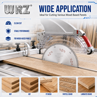 Lame de scie personnalisée WRZ HF008 haute brillance, 96 dents, épaisseur de plaque 2,2 mm, bord de coupe 3,2 mm, 300 mm, revêtement au nitrure soudé au laser