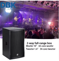 DBK Pro Audio Salle de Concert Passive Gamme Complète Système Karaoké KTV Divertissement Haut-Parleur 10 Pouces Audio DJ Son Haut-parleurs