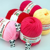 Fil de protéine en polyester/coton Balabala pour bébé, doux, ignifuge, recyclé, teint, polyvalent pour le tricot, la couture et la broderie