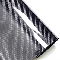 Film autocollant en fibre de carbone 2D 3D 4D 5D haute qualité, adhésif sans bulles, vinyle PVC brillant pour décoration intérieure de voiture