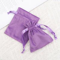 Sac de rangement multi-usages en velours avec cordon de serrage, personnalisable avec logo, pour emballage cadeau, bijoux et cosmétiques