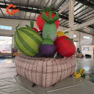 Panier de fruits et légumes gonflable géant, modèle personnalisé, panier de fruits et légumes gonflable pour exposition événementielle - Product Image 2