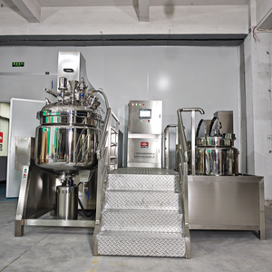 Machine cosmétique 300L pour la fabrication de crème crème confiture sauce tomate pâté Boby lotion homogénéisateur sous vide machine avec réservoir huile et <span class=keywords><strong>eau</strong></span> - Product Image 6