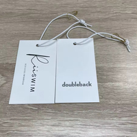Étiquettes volantes en papier personnalisées pour vêtements de mode pour hommes et femmes, étiquettes volantes en jean avec épingles à boucle en corde