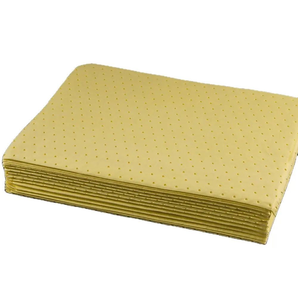 Chemische Absorberende Vellen Gele Kleur Chemische Absorberende Pp Absorberende Pad