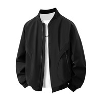 Blouson Bomber Unisexe Printemps Automne Streetwear Léger Motif Cœur Tendance Grande Taille Fermeture Éclair Commerce International