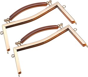 Uxcell Metal Purse <b>Frames</b> Pcs Kiss Lock Clasp <b>Frame</b> Clutch <b>Frame</b> With Rubber Handle For Coin Purse Handbag Making DIY Craft Gold - Product Image 1