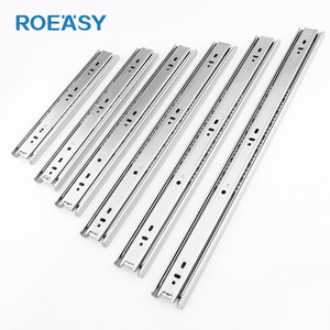 Guide Telescopiche ROEASY per Mobili, Guide a Sfera a 3 Sezioni con Apertura a Pressione e Chiusura Morbida per Cassetti da Cucina - Product Image 1