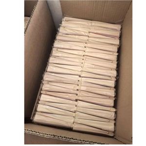 High Quality 6 Inch Mini Wooden Folding Bamboo <b>Hand</b> <b>Fan</b> Painted Festival Style with Pouch for Halloween & Christmas - Product Image 6