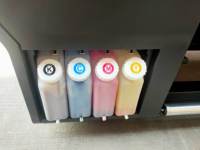 4 Printhead Printer Bendera Dua Sisi 1320mm Printer Sublimasi Otomatis untuk Label & Iklan