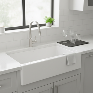 [BAEKJO] Évier en émail 860 blanc, facile à nettoyer, avec surface en émail lisse nécessitant moins d'entretien - Product Image 3