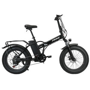 Vélo de montagne électrique tout-terrain pour adultes, cadre en acier à haute teneur en carbone, 350W, 7 vitesses, pneus larges 20*4'', frein à disque rapide 30KM/H, E-MTB - Product Image 6