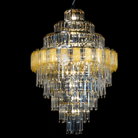 Élégant Grand Lustre en Cristal Spirale Portable, Lampe Suspendue pour Allée de Mariage, Décoration de Fête d'Anniversaire