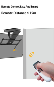 Motorized Flip Down Ceiling TV <strong>Mount</strong> with Remote Control SPCC Material 93LBS Weight Capacity 0-85 Tilt Black <strong>VESA</strong> <strong>200</strong>-600mm - Product Image 2