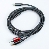 Haute vitesse USB C mâle vers 2 RCA Audio stéréo HiFi qualité sonore câble Aux Type C vers double RCA Y câble répartiteur pour haut-parleur