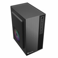 Boîtier PC de jeu Micro ATX Matx personnalisé en noir et blanc, design de luxe, RGB