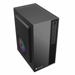 Boîtier <span class=keywords><strong>PC</strong></span> de jeu Micro ATX Matx personnalisé en noir et blanc, design de luxe, RGB - Product Image 3