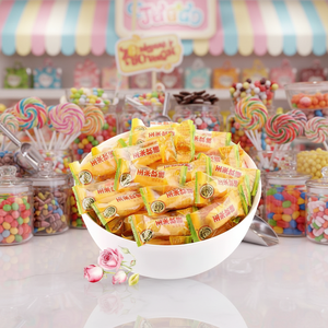 Bonbons gélifiés en vrac aromatisés aux fruits mélangés, texture dure, goût sucré et fruité, saveur menthe, fraise, hawthorn, emballage en boîte - Product Image 6