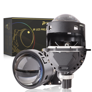 Installation sans perte voiture Bi Led phare projecteur lentille <span class=keywords><strong>Kit</strong></span> de rénovation 140W Hi Lo faisceau réflecteur 3.0 pouces Bi LED projecteur lentille - Product Image 2