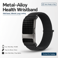 Bracelet de montre connectée sans écran, tracker d'activité avec moniteur de fréquence cardiaque et de sommeil 24h/24 et 7j/7, étanche IP68 pour hommes et femmes