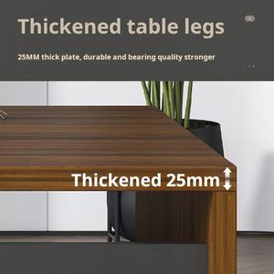 Muebles de Oficina de Estilo Simple, Escritorio de Oficina en Forma de L Prefabricado, Juego de Escritorio de Oficina, Mesa para Portátil, Mesa de Jefe de Estilo Moderno - Product Image 6