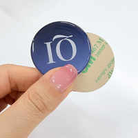 Étiquette RFID sur métal, fabricant NTAG215, grande taille 40 mm, matériau absorbant en époxy 504B, code QR, code-barres, étiquettes NFC personnalisées