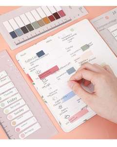 Nuevo estilo PET índice nota adhesiva libro mayor de dibujos animados originalidad transparente conjunto de papelería útiles escolares al por mayor - Product Image 3