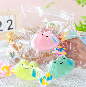 Rana sin Lengua <span class=keywords><strong>de</strong></span> Nariz Pequeña, Súper Suave, <span class=keywords><strong>de</strong></span> Subida Lenta, Creativa, para Apretar, Alivio del Estrés, Juguete Antiestrés, Pequeño Llavero - Product Image 2