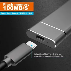 Dung lượng lớn <span class=keywords><strong>1TB</strong></span> SSD di động trạng thái rắn <span class=keywords><strong>USB</strong></span> Ổ cứng tốc độ cao kim loại mới 1t 2t4t cho ứng dụng máy tính xách tay - Product Image 4