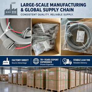 Kit <span class=keywords><strong>de</strong></span> câblage préassemblé en PVC pour conduits AC, conforme aux normes américaines et canadiennes, pour unités extérieures <span class=keywords><strong>de</strong></span> climatisation, raccords HAVC, vente en gros - Product Image 3