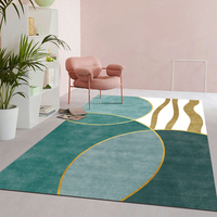 Tapis faits à la machine modernes personnalisés de haute qualité livraison directe motif géométrique imprimé en 3D grands tapis pour la maison salon
