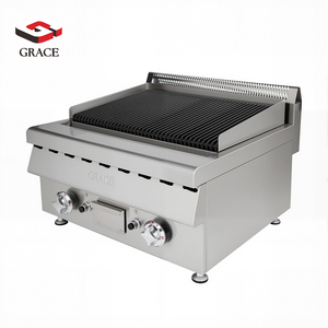 Parrilla de Gas Profesional Ajustable KitchenMax con Piedras de Lava, Barbacoa de Mesa Comercial para Restaurantes, Bares y Jardín - Product Image 4