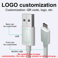 Câble de données Micro USB 5V1A pas cher 1m 1.5m 2m 3m V8 Chargeurs Android Câble de charge pour téléphone portable