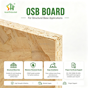 <span class=keywords><strong>Panneau</strong></span> de bardage en bois composite <span class=keywords><strong>OSB</strong></span> pour la construction de maisons, sous-plancher, toiture et base murale - Product Image 2