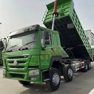 Buone condizioni HOWO7 usato autocarro con cassone ribaltabile 12 pneumatici 8x4 con guida a destra autocarro minerario per la vendita