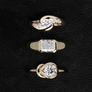 Gemnel Minimalist Jewelry Handcraft 925 Silver Big Gemstone Unisex Signet Diamond <strong>Boho</strong> <strong>Rings</strong> - Product Image 4