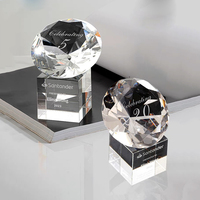 Trophée d'anniversaire en cristal K9, style Fashion Crystal Diamond Awards, pour concours de beauté et de coiffure