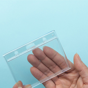 Umweltfreundlicher Kristall-Acryl-Ausweishalter, Starrer Kunststoff-Visitenkartenhalter, Kartenhüllen nach Maß - Product Image 4