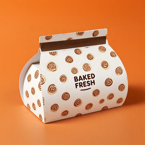 กล่องขนมหวาน <span class=keywords><strong>Roulade</strong></span> Sachertort แบบย่อยสลายได้ทางชีวภาพพิมพ์โลโก้สีชมพู - Product Image 5