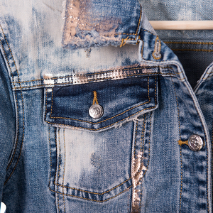 2023 New Arrivals Women Denim Jean <strong>Jacket</strong> Manufacturer Wholesale Price <strong>Plus</strong> <strong>Size</strong> Women's Denim <strong>Jackets</strong> - Product Image 3