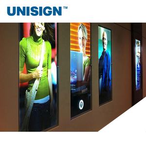 ร้อน/เย็นลามิเนตแบ็คไลท์แบนเนอร์ม้วนเคลือบแบ็คไลท์แบนเนอร์ 650gsm สีฟ้ามันวาวผ้ายืดหยุ่นแบ็คไลท์แบนเนอร์ม้วน - Product Image 3